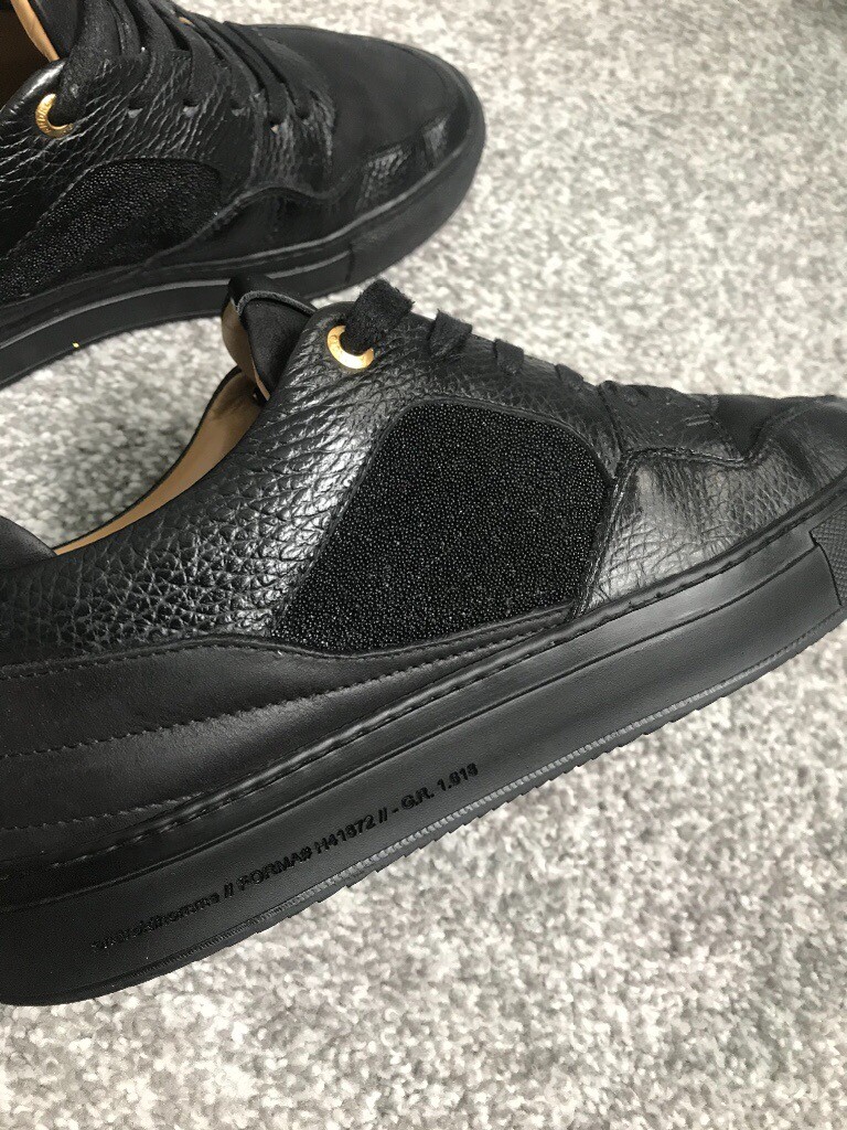 android homme black trainers
